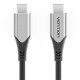 USB-C to USB-C Cable 60W Vention TAAHG 1,5m (gray) USB-C to USB-C Cable 60W Vention TAAHG 1,5m (gray)