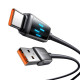Mcdodo CA-2350 USB-A USB-C kábel, 6A, LED kijelző, 1,2m Mcdodo CA-2350 USB-A USB-C kábel, 6A, LED kijelző, 1,2m