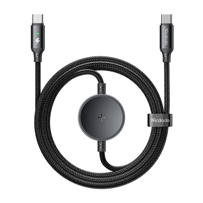 Mcdodo CA-4170 2 az 1-ben USB-C kábel + Samsung Watch vezeték nélküli töltő, 60W, 1.5m Mcdodo CA-4170 2 az 1-ben USB-C kábel + Samsung Watch vezeték nélküli töltő, 60W, 1.5m