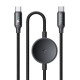 Mcdodo CA-4170 2 az 1-ben USB-C kábel + Samsung Watch vezeték nélküli töltő, 60W, 1.5m Mcdodo CA-4170 2 az 1-ben USB-C kábel + Samsung Watch vezeték nélküli töltő, 60W, 1.5m