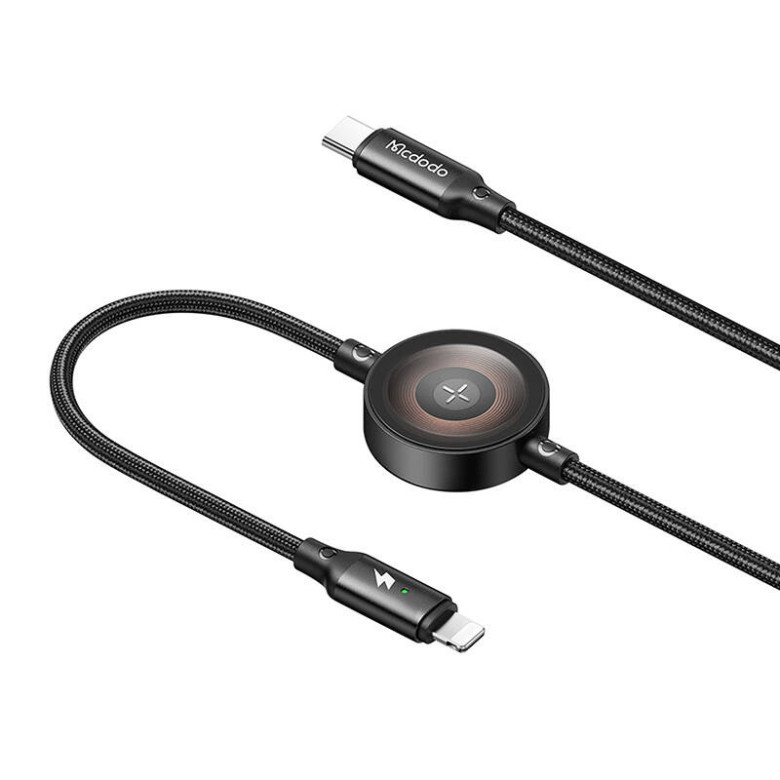 Mcdodo CA-5680 2 az 1-ben USB-C Lightning kábel + Apple Watch töltő, 36W, 1.5m Mcdodo CA-5680 2 az 1-ben USB-C Lightning kábel + Apple Watch töltő, 36W, 1.5m