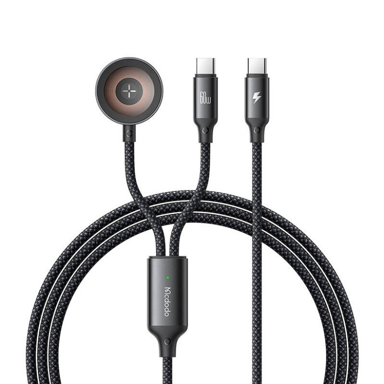 Mcdodo CA-2200 2 az 1-ben USB-C kábel + Apple Watch töltő, 60W, 1.2m Mcdodo CA-2200 2 az 1-ben USB-C kábel + Apple Watch töltő, 60W, 1.2m