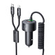 Mcdodo CC-0370 120W 1C+1A Car Charger with USB-C and Lighting retractable cables