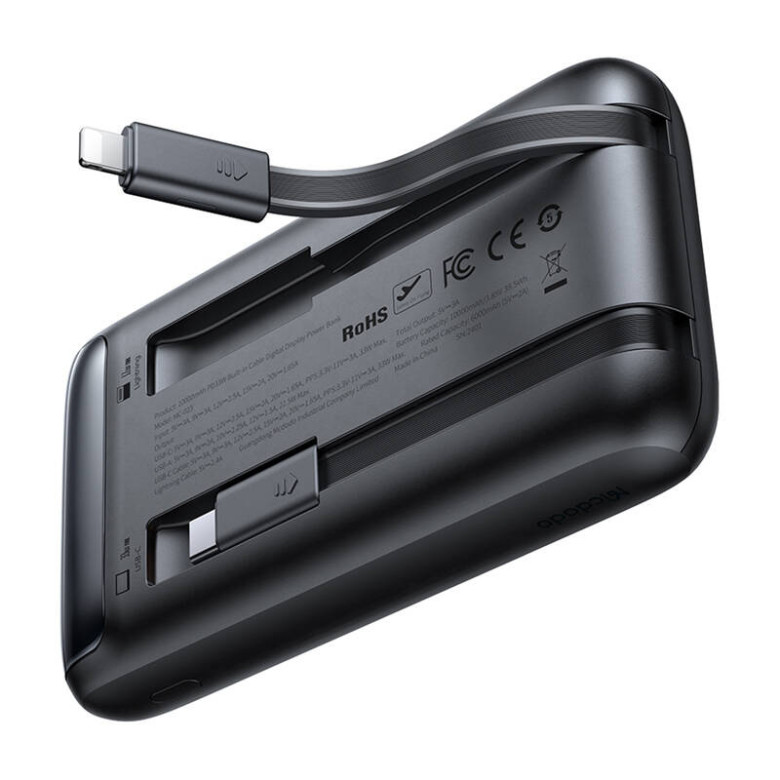Power Bank Mcdodo MC-0231 Digital Dis 10000mAh, 33W (czarny) Power Bank Mcdodo MC-0231 Digital Dis 10000mAh, 33W (czarny)