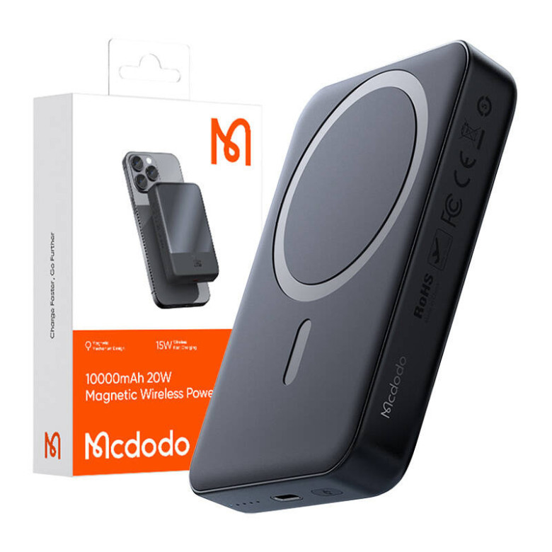 Mcdodo Magnetic Wireless Power Bank MC-4261 10000mAh, 20W (black)