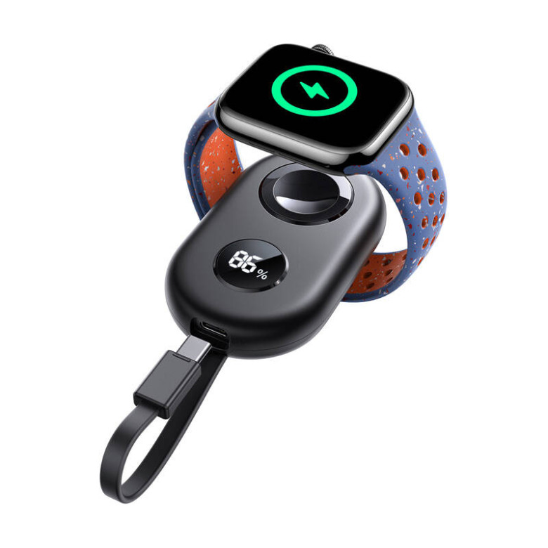 Joyroom JR-W09 Portable Wireless Watch Charger (black) Joyroom JR-W09 Portable Wireless Watch Charger (black)