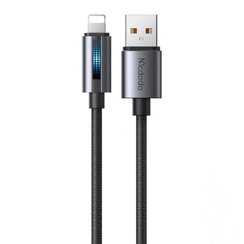 Mcdodo USB-A to Lightning Cable CA-5660 With Breathing Light 1.2m (black) Mcdodo USB-A to Lightning Cable CA-5660 With Breathing Light 1.2m (black)