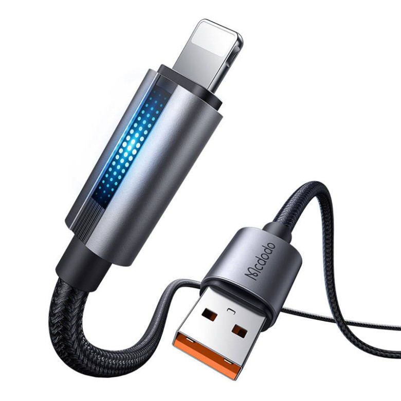 Mcdodo USB-A to Lightning Cable CA-5660 With Breathing Light 1.2m (black) Mcdodo USB-A to Lightning Cable CA-5660 With Breathing Light 1.2m (black)