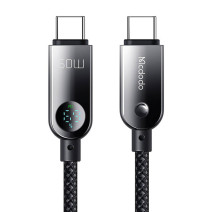 Mcdodo CA-4780 USB-C-USB-C 60W adatkábel 1.2m (fekete) Mcdodo CA-4780 USB-C-USB-C 60W adatkábel 1.2m (fekete)