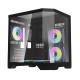 Darkflash FT350 számítógépház + 5 ARGB ventilátor (fekete)