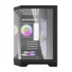 Darkflash FT350 számítógépház + 5 ARGB ventilátor (fekete)