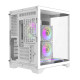 Darkflash FT350 számítógépház + 5 ARGB ventilátor (fehér)