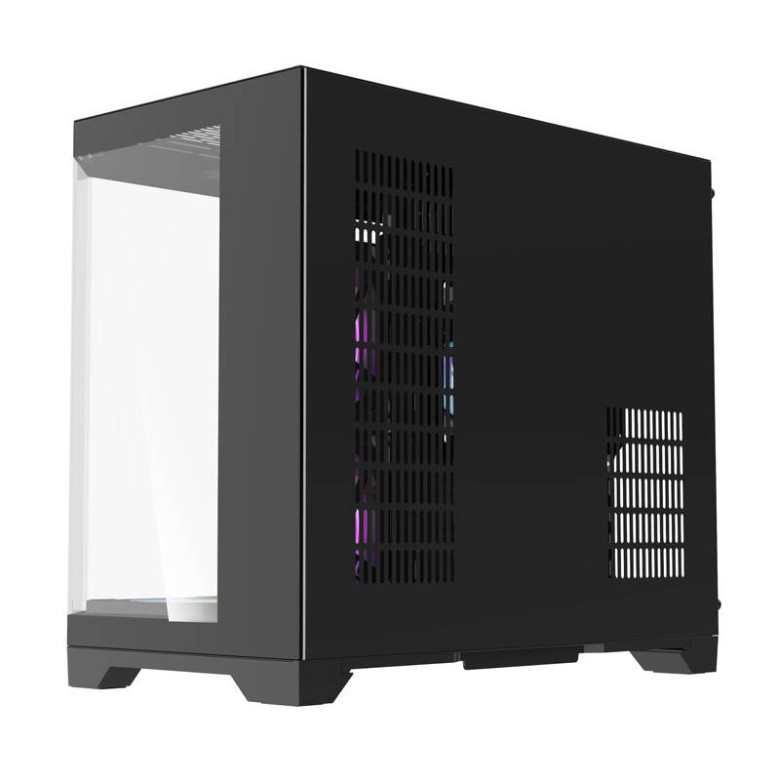 Darflash FT418 számítógépház + 6 ARGB ventilátor (fekete)
