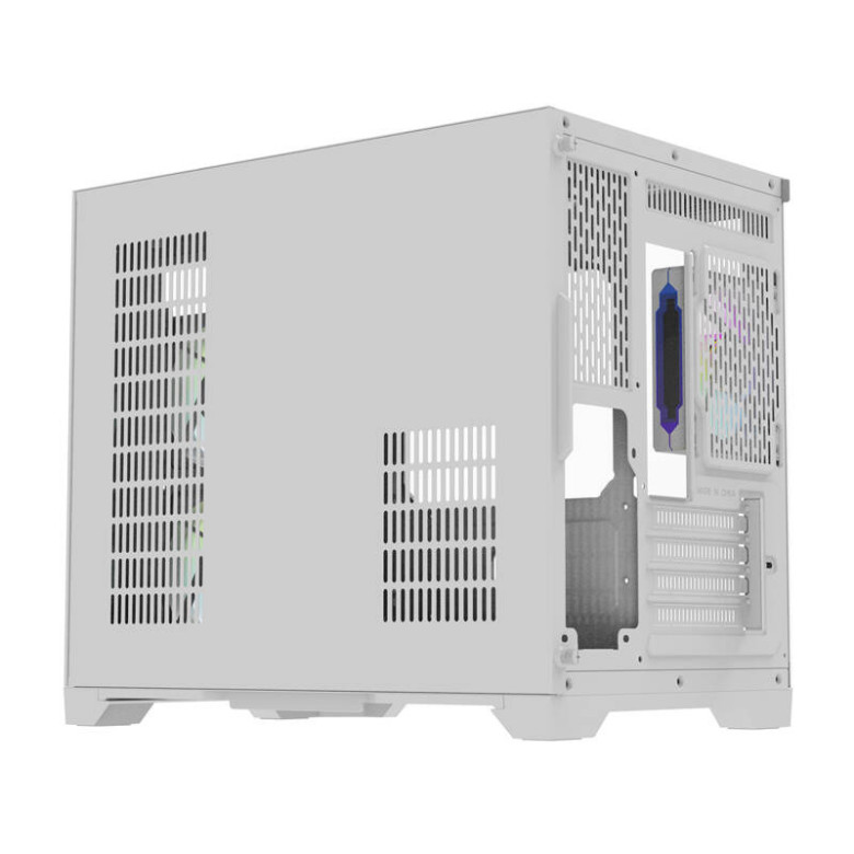 Darkflash FT418 számítógépház + 6 ARGB ventilátor (fehér)