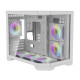 Darkflash FT418 számítógépház + 6 ARGB ventilátor (fehér)