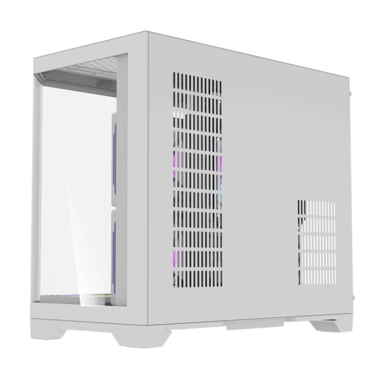 Darkflash FT418 számítógépház + 6 ARGB ventilátor (fehér)