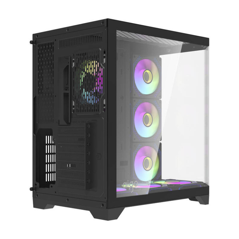 Darkflash FT418 PRO számítógépház + 7 ARGB ventilátor (fekete)