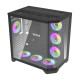 Darkflash FT418 PRO számítógépház + 7 ARGB ventilátor (fekete)