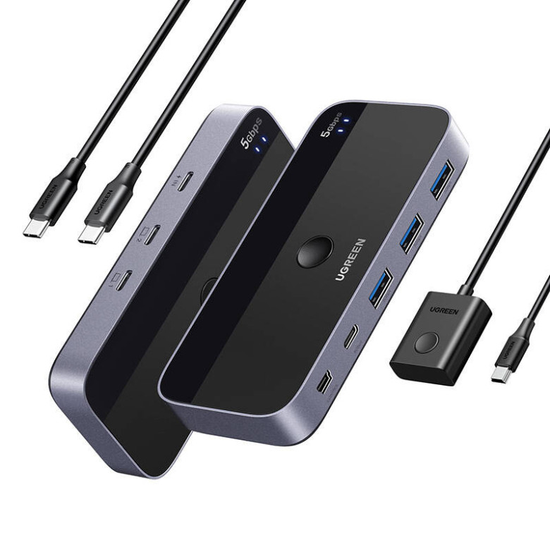 USB 3.0 2x4 kapcsoló / kapcsoló Ugreen CM687 USB 3.0 2x4 kapcsoló / kapcsoló Ugreen CM687