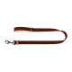 Natural leather dog leash WAUDOG W. 14mm, lgth. 122cm brown