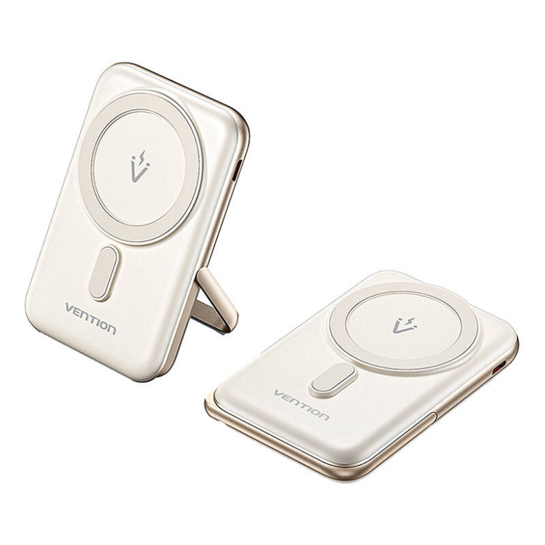 Mágneses Powerbank Vention FHNW0 20W, 10000 mAh (fehér) Mágneses Powerbank Vention FHNW0 20W, 10000 mAh (fehér)