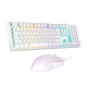Wired keyboard + mouse set MageGee K1 (white)