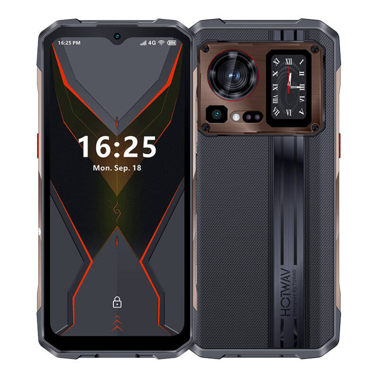Rugged Smartphone HOTWAV Cyber 15 - 6.6'' 12+12/256GB Brown