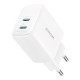 Joyroom JR-TCF12 20W Dual-Port (2C) Charger (white)