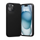 Silicone Case Vention KUFB0-10 to iPhone 15 (black)