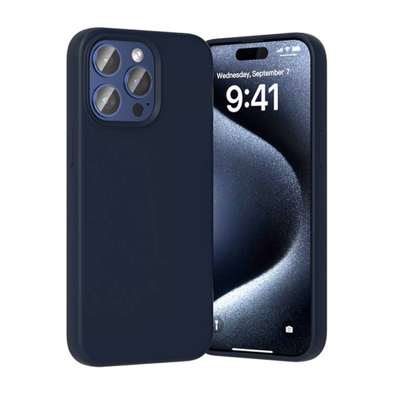 Silicone Case Vention KUFL0-30 to iPhone 15 Pro (blue)