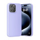 Silicone Case Vention KUFV0-30 for iPhone 15 Pro (purple)