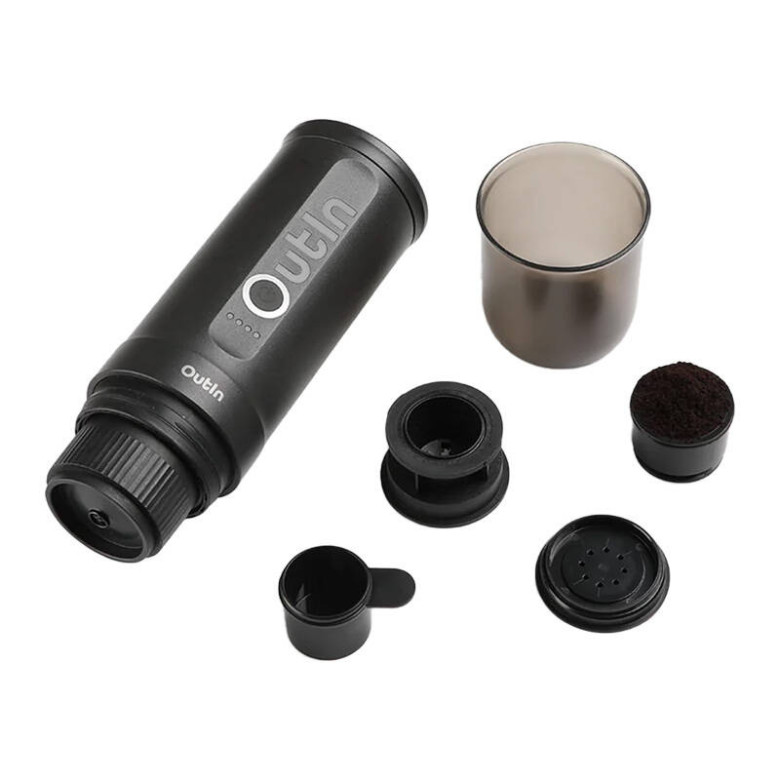 Portable coffe maker bundle Outin Nano 7500mAh (Grey) + protective case