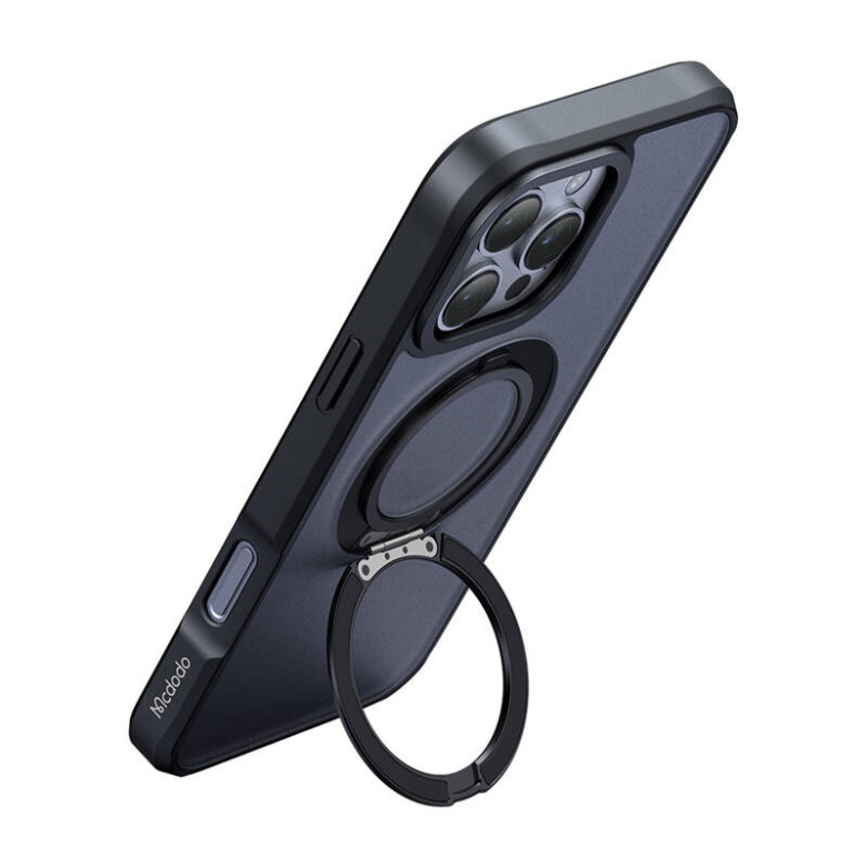 McDodo PC-4932 MagSafe  Case for iPhone 16 Pro with stand (black)