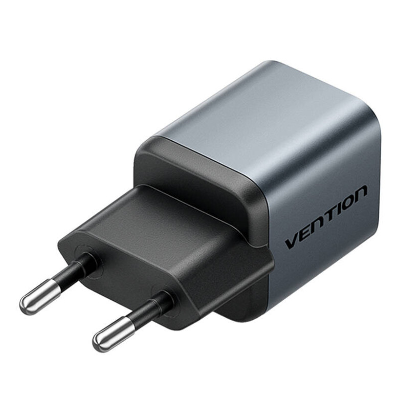 Vention GaN Charger USB-C 20W +1m USB-C-L Cable (Gray) Vention GaN Charger USB-C 20W +1m USB-C-L Cable (Gray)