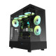 Darkflash DPX90 számítógépház (fekete) + 3 ventilátor Darkflash DPX90 számítógépház (fekete) + 3 ventilátor