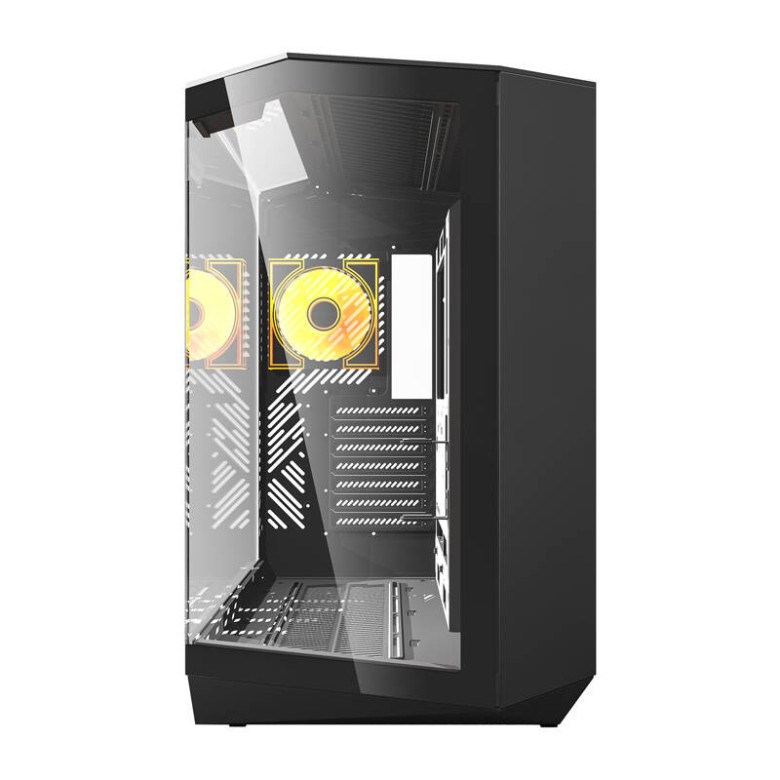 Darkflash DY470 számítógépház + 4 ventilátor (fekete)
