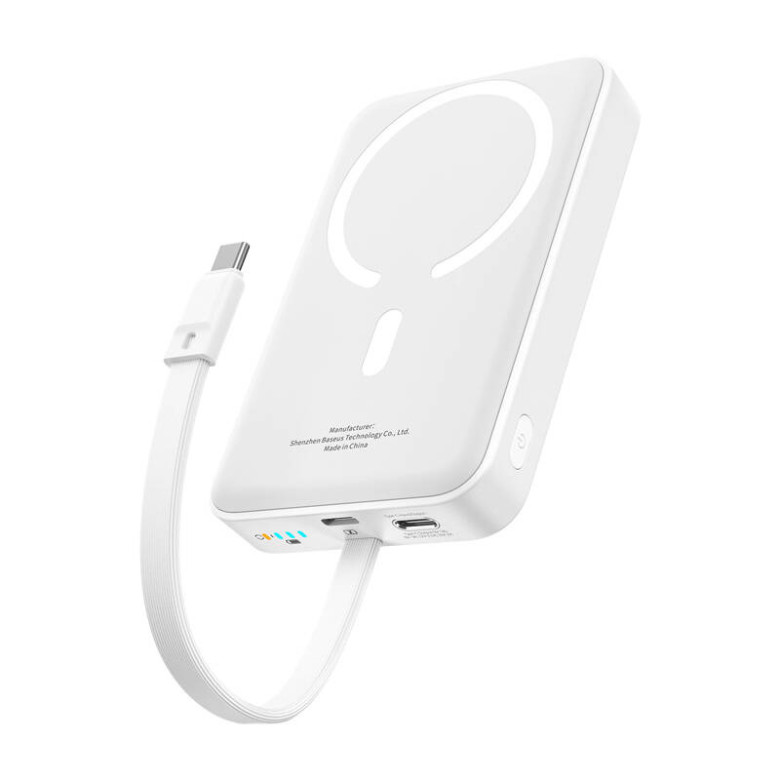 Magnetic Mini PowerBank 10000mAh 30W (white) Bayern Edition