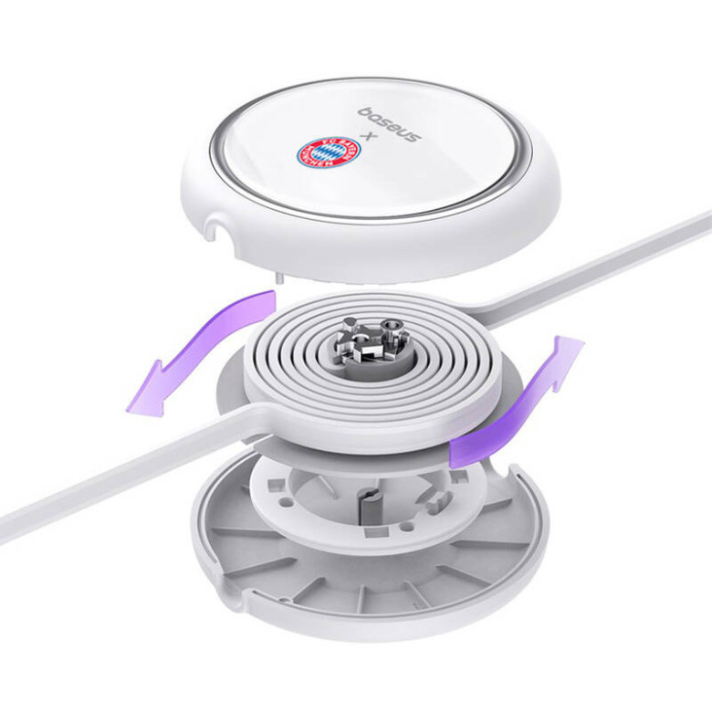 Baseus Free2Pull Cable C to C 100W (white) Bayern Edition Baseus Free2Pull Cable C to C 100W (white) Bayern Edition