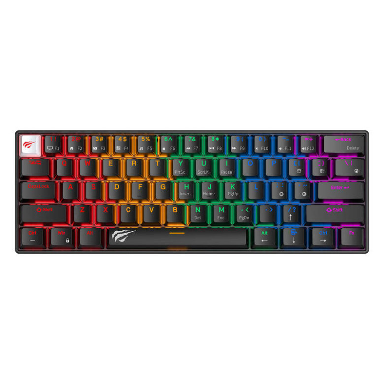 Wired mechanical gaming keyboard RGB Havit KB903L (black)