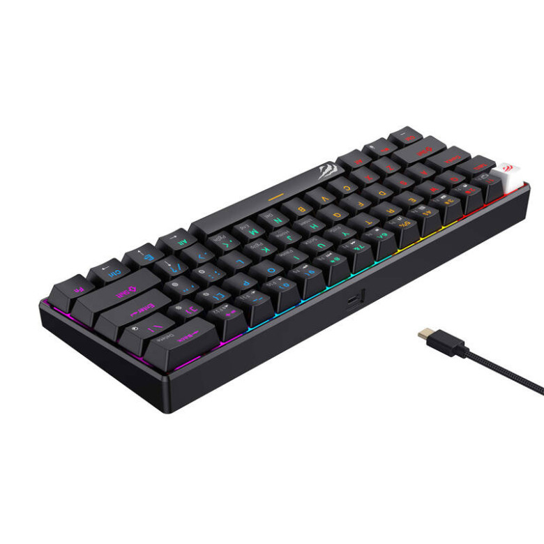 Wired mechanical gaming keyboard RGB Havit KB903L (black)