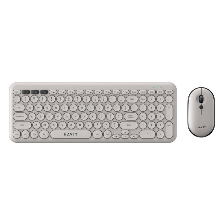 Wireless gaming combo 2in1 Havit KB254GCM keyboard + mouse (grey)