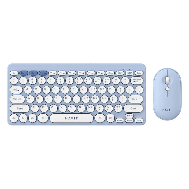 Wireless gaming combo 2in1 Havit KB279GCM keyboard + mouse (blue)