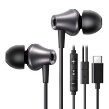 Ugreen EP105 Wired In-Ear Headphones, USB-C, 1.2m (black)