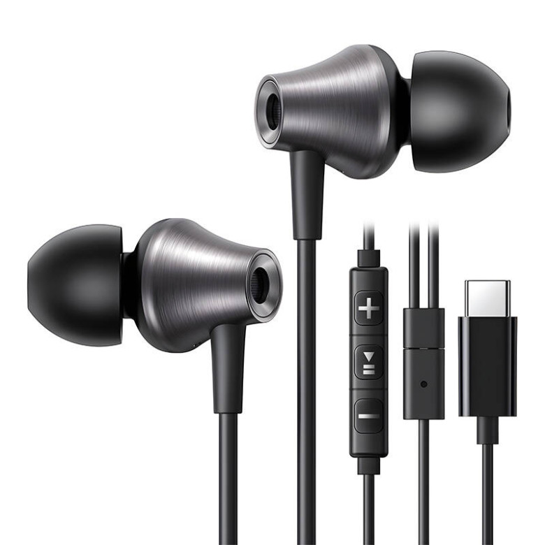 Ugreen EP105 Wired In-Ear Headphones, USB-C, 1.2m (black)