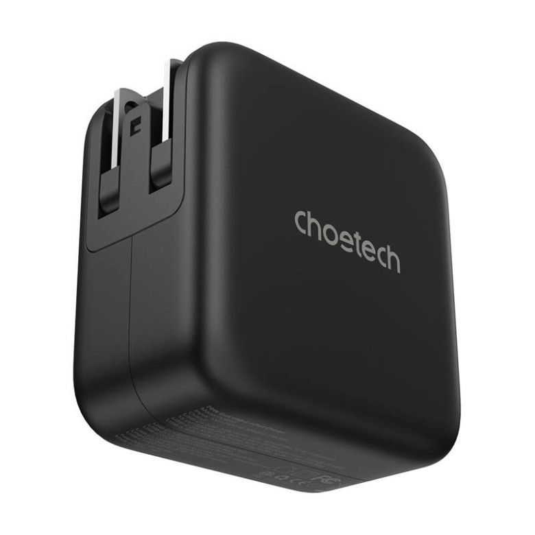 Wall charger Choetech PD6055 70W GaN with interchangeable EU/UK/AU plugs