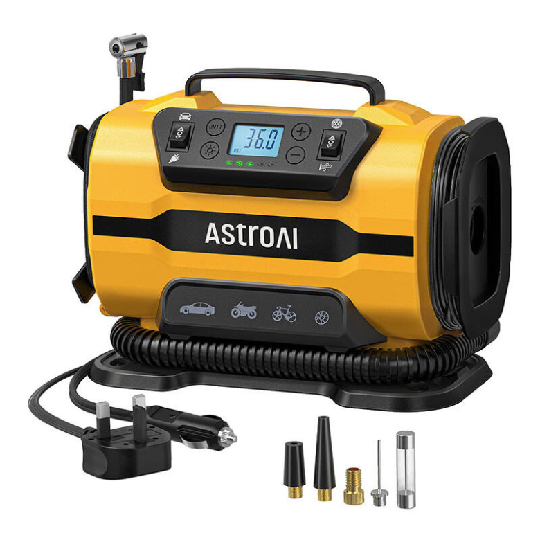 AstroAI ATJ-8366 150 PSI 12V DC/110V AC hordozható kerékkompresszor 150 PSI AstroAI ATJ-8366 150 PSI 12V DC/110V AC hordozható kerékkompresszor 150 PSI