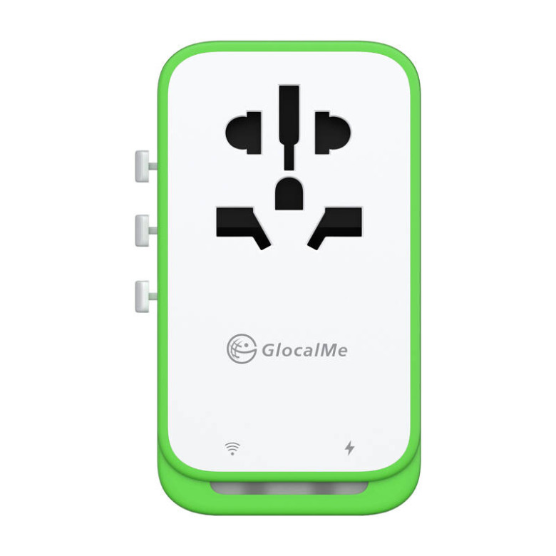 Roamplug adapter with 4G/LTE Wi-Fi hotspot GlocalMe