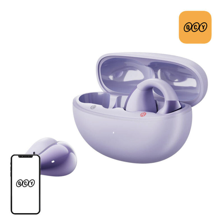 QCY T33 TWS Bluetooth Earphones (purple)
