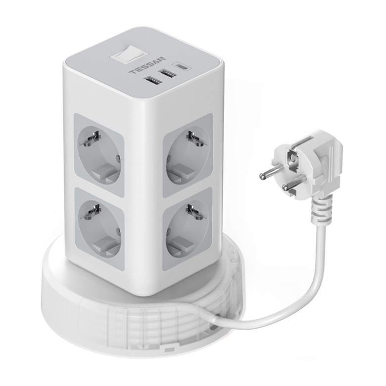 Power Strip Tessan TPS03RX-DE-C (white) Power Strip Tessan TPS03RX-DE-C (white)