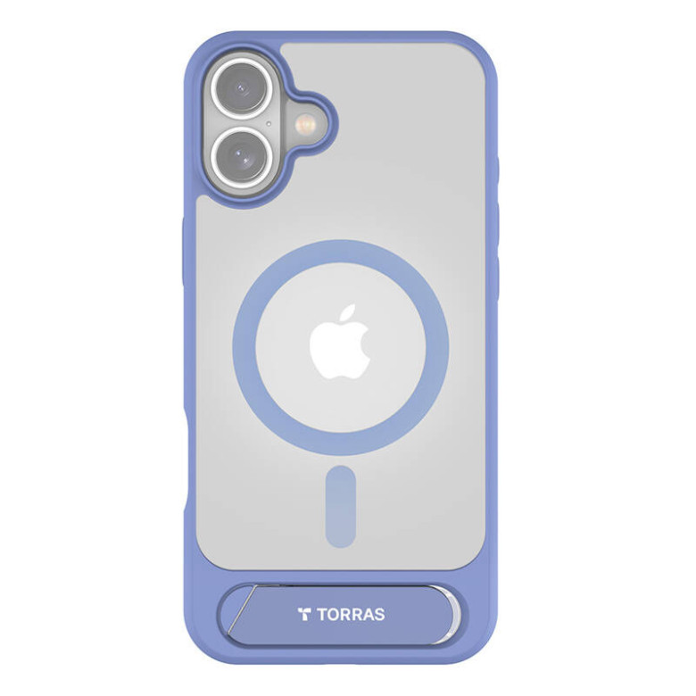 Torras Pstand Series Case for iPhone 16 (blue)